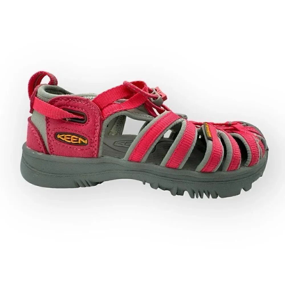 NWOT Keen Little Kids' Seacamp II CNX Sandal Shoes Pink/Grey Big Kids 3 1022979